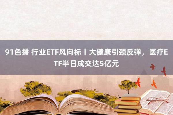 91色播 行业ETF风向标丨大健康引颈反弹，医疗ETF半日成交达5亿元